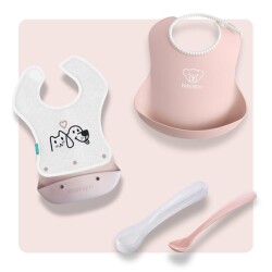 BabyBjörn & Mamajoo 3'lü Beslenme Seti - Powder Pink - Mamajoo