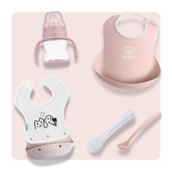 BabyBjörn & Mamajoo 4'lü Beslenme Seti - Powder Pink - Mamajoo