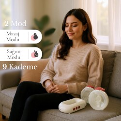 Kybele Wearable Double Breast Pump 150 Ml | 7-Level Adjustment - 5