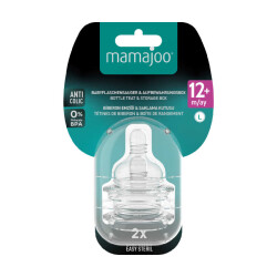 Mamajoo Anti-Kolik Biberon Emzikleri 9Ay+, Hızlı Akışlı, 2li Paket - 7
