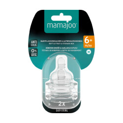 Mamajoo Anti-Kolik Biberon Emzikleri 6Ay+, Orta Akışlı, 2li Paket - 7