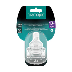 Mamajoo Anti-Kolik Biberon Emzikleri 12Ay+, Yoğun Akışlı, 2li Paket - 7