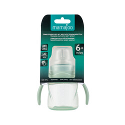 Mamajoo 160ml Kulplu Eğitici Bardak Seti / Powder Green - Thumbnail