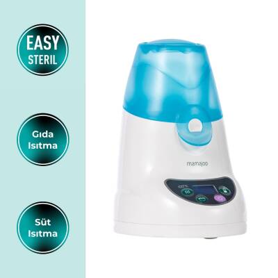 Mamajoo İşlevli Sterilizatör, Mama ve Süt Isıtıcı, LCD ekran