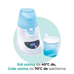 Mamajoo 3 İşlevli Sterilizatör, Mama ve Süt Isıtıcı, LCD ekran - 5