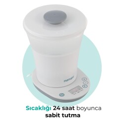 Mamajoo 3 İşlevli Buhar Sterilizatörü, Mama ve Süt Isıtıcı, Hızlı Isıtma ve Sıcaklık Sabitleme - 4