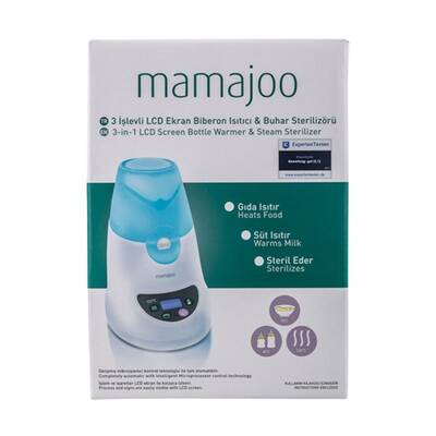 Mamajoo 3 İşlevli Mama Isıtıcısı & Buhar Sterilizatörü Mini Hediye Seti 150 ml Mavi