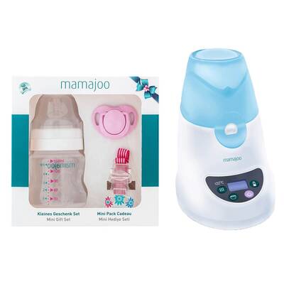 Mamajoo 3 İşlevli Mama Isıtıcısı & Buhar Sterilizatörü Mini Hediye Seti 150 ml Pembe