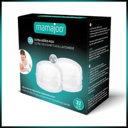 Mamajoo Göğüs Pedi 32 Adet, 3D Ultra, Beyaz, Ultra Emici ve Hijyenik Tek Kullanımlık Pedler - 6