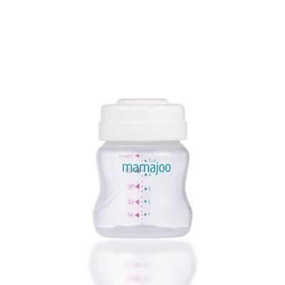 Mamajoo 4 x Aufbewahrungsbehälter für Muttermilch und Nahrung 150 ml