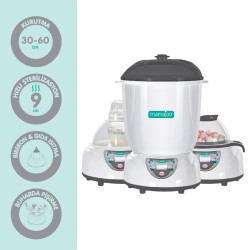Mamajoo 5-in-1 Steam Sterilizer, Dryer, Food & Milk Warmer, Steam Cooking, LCD Screen - 2