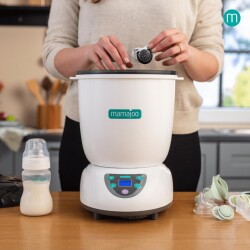 Mamajoo 5-in-1 Steam Sterilizer, Dryer, Food & Milk Warmer, Steam Cooking, LCD Screen - 6