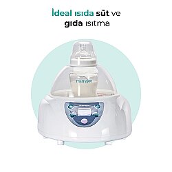 5 İşlevli Buhar Sterilizatörü & Kurutucu | Mama ve Anne Sütü Isıtıcı | Buharlı Pişirici Mavi - 4