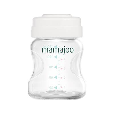 Mamajoo Anne Sütü Saklama Kabı Seti 4x150 ml & Cam Biberon 180 ml