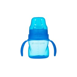 Mamajoo Auslaufsichere Trink-Lernbecher Blau 160ml mit Griff & Anti-Kolik Weicher Schnabel - Thumbnail