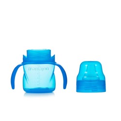 Mamajoo Auslaufsichere Trink-Lernbecher Blau 160ml mit Griff & Anti-Kolik Weicher Schnabel - Thumbnail