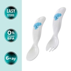 Mamajoo Baby Design Löffel & Gabel Set Elefant - 2