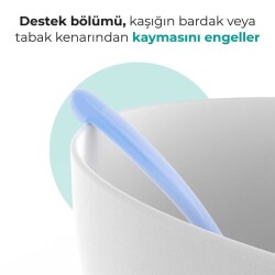 Mamajoo Ergonomik Beslenme Mama Kaşığı & Saklama Kutusu, Powder Blue, 6ay+, İkili Set - 5