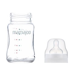 Mamajoo Cam Biberon 180 ml & Kulplu Eğitici Bardak 270 ml / Black - Thumbnail