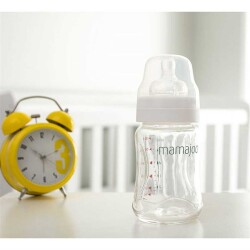 Mamajoo Cam Anti-Kolik Biberon 180 ml, Yenidoğan Bebek, 0Ay+, Yavaş Akışlı - 7