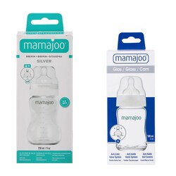 Mamajoo Cam Biberon 180ml + Silver Biberon 250ml - Thumbnail