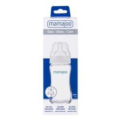 Mamajoo Cam Anti-Kolik Biberon 240 ml, 6 Ay+, Orta Akışlı - 2