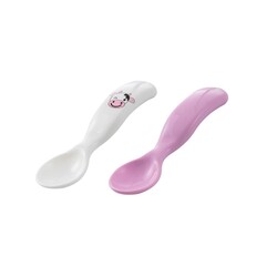 Mamajoo Design Spoons Set Pink & Cow - Thumbnail