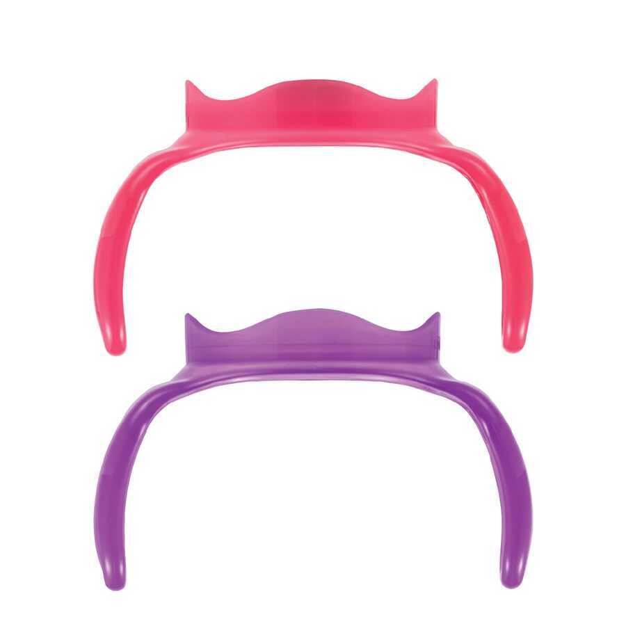 Mamajoo Training Cup and Bottle Handles, Pink/ Purple - Mamajoo