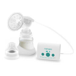 Mamajoo Elektronik Tekli Göğüs Pompası 160 ml | 15 Kademe Ayarı, USB'li, Hafif, Biberon ve Saklama Kabı Uyumlu - Mamajoo