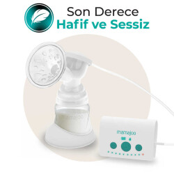 Mamajoo Elektronik Tekli Göğüs Pompası 160 ml | 15 Kademe Ayarı, USB'li, Hafif, Biberon ve Saklama Kabı Uyumlu - 4