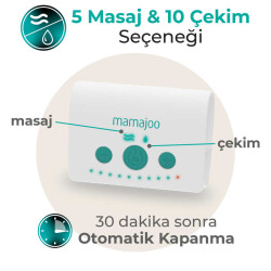 Mamajoo Elektronik Tekli Göğüs Pompası 160 ml | 15 Kademe Ayarı, USB'li, Hafif, Biberon ve Saklama Kabı Uyumlu - 5