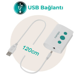Mamajoo Elektronik Tekli Göğüs Pompası 160 ml | 15 Kademe Ayarı, USB'li, Hafif, Biberon ve Saklama Kabı Uyumlu - 6