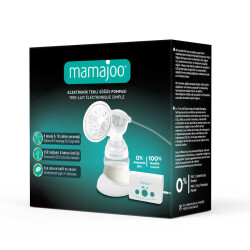 Mamajoo Elektronik Tekli Göğüs Pompası 160 ml | 15 Kademe Ayarı, USB'li, Hafif, Biberon ve Saklama Kabı Uyumlu - 8