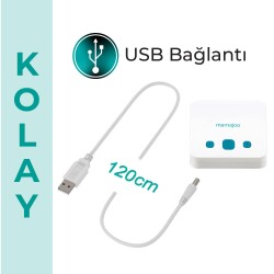 Mamajoo Elektronik Çiftli Göğüs Pompası 250 ml | 20 Kademe Ayarı, USBli, Hafif, Biberon ve Saklama Kabı Uyumlu - 6