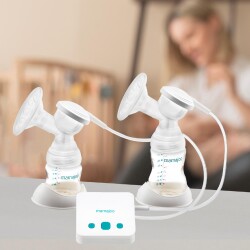 Mamajoo Elektronik Çiftli Göğüs Pompası 250 ml | 20 Kademe Ayarı, USBli, Hafif, Biberon ve Saklama Kabı Uyumlu - 7