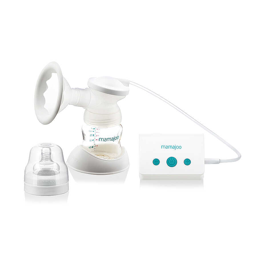 Mamajoo Elektronik Tekli Göğüs Pompası 150 ml | 15 Kademe Ayarı + Göğüs Pedi Hediyeli - Mamajoo