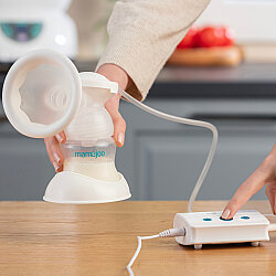 Mamajoo Elektronik Tekli Göğüs Pompası 150 ml | 15 Kademe Ayarı + Göğüs Pedi Hediyeli - 3