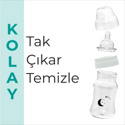 Mamajoo Gece & Gündüz Anti-Kolik Biberon 270 ml, 6 Ay+, Orta Akışlı - 6
