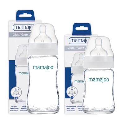 Mamajoo Glas Babyflasche 180 ml & 240 ml