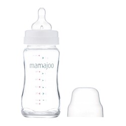 Mamajoo Glas Babyflasche 240 ml & Glasflaschensauger & Aufbewahrungsbox / 0+ Monate, Klein, 2er-Pack - Thumbnail