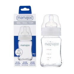 Mamajoo Glass Feeding Bottle 180ml - Thumbnail
