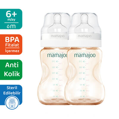 Mamajoo Gold Babyflaschen 250 ml Doppelpack