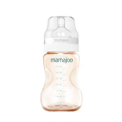 Mamajoo Gold Biberon 250ml & Yedek İkili Biberon Emziği No.1 0 Ay+