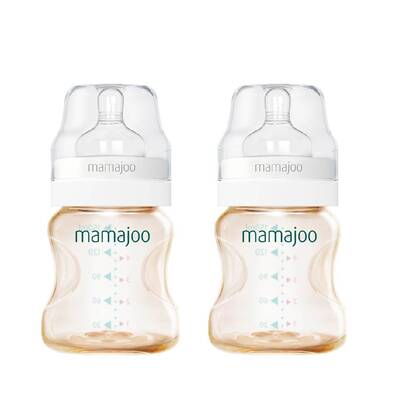 Mamajoo Gold Feeding Bottles 150ml Twin Pack