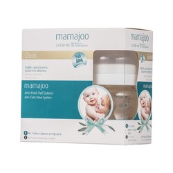 Mamajoo Gold Feeding Bottles 150ml Twin Pack - Thumbnail