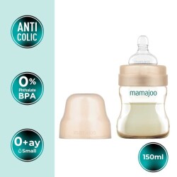 Mamajoo Gold Plus Anti-Kolik Biberon 150 ml, Yenidoğan Bebek, 0 Ay+, Yavaş Akışlı, PES Materyal - 2