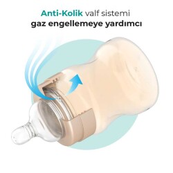 Mamajoo Gold Plus Anti-Kolik Biberon 250 ml, 6 Ay+, Orta Akışlı, PES Materyal - 3