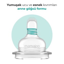 Mamajoo Gold Plus Anti-Kolik Biberon 250 ml, 6 Ay+, Orta Akışlı, PES Materyal - 4