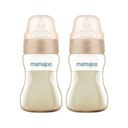 Mamajoo Gold Plus Anti-Kolik Biberon 250 ml, 6 Ay+, Orta Akışlı, PES Materyal, 2li Paket - Mamajoo