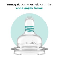Mamajoo Gold Plus Anti-Kolik Biberon 250 ml, 6 Ay+, Orta Akışlı, PES Materyal, 2li Paket - 4
